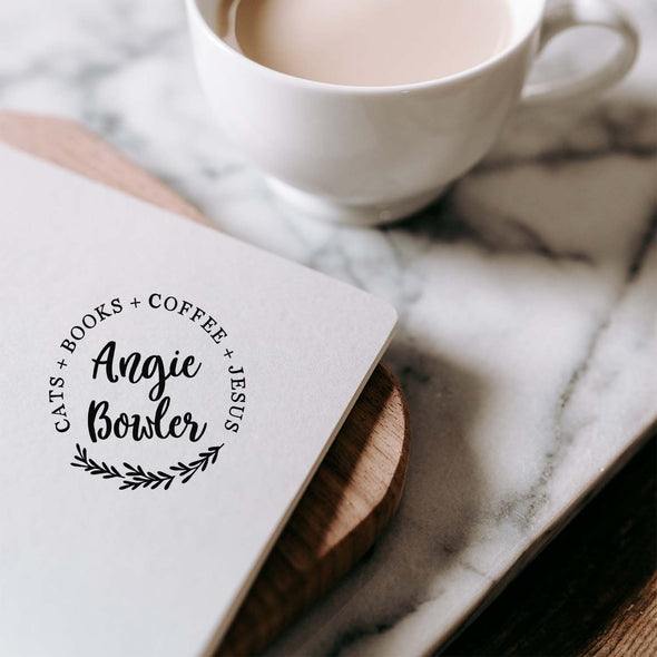 Angie Book Stamp