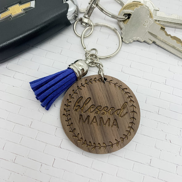 Blessed Mama Keychain