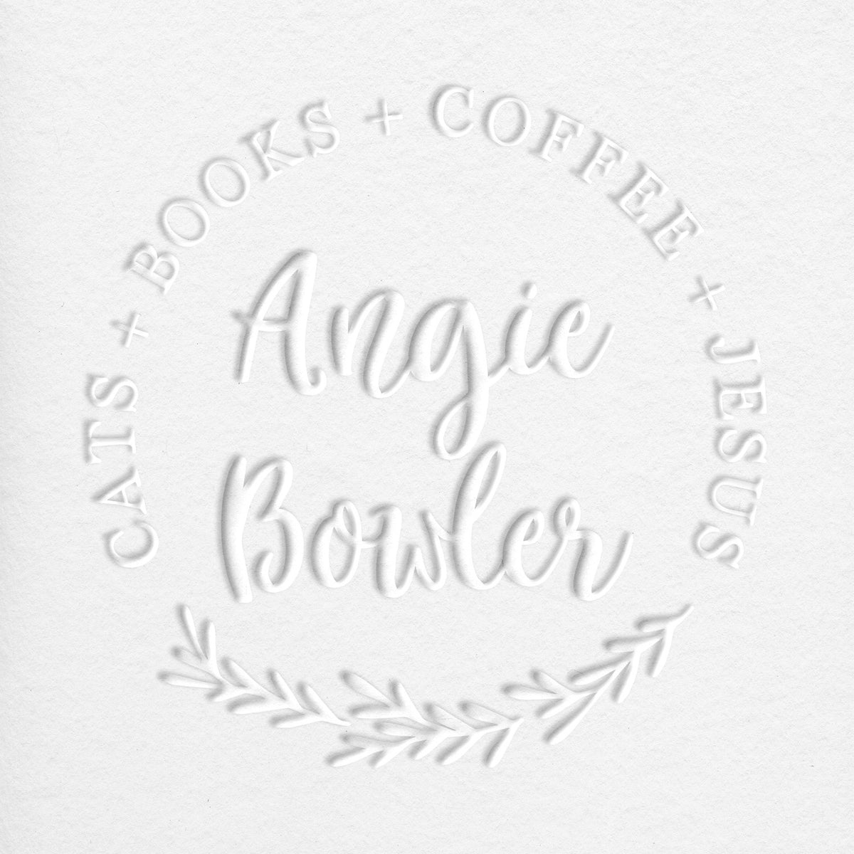 Personalized Book Lover Gift Embosser Monogram Book Stamp Embosser
