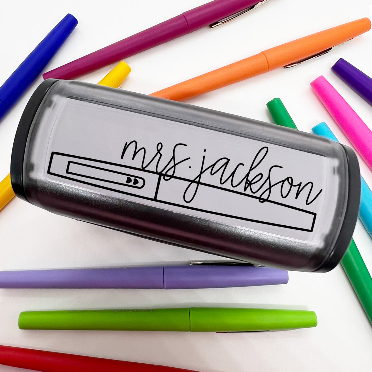Flair Pen Name Stamp - Red
