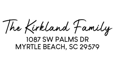 Kirkland Address Stamp