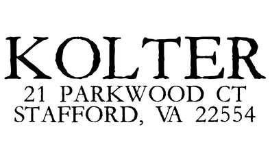 Kolter Address Stamp