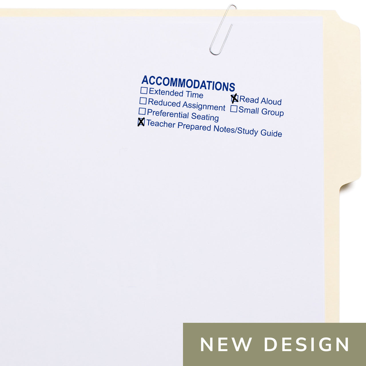 Accommodations Teacher Stamp