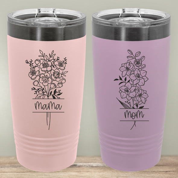 Birth Flower Tumbler