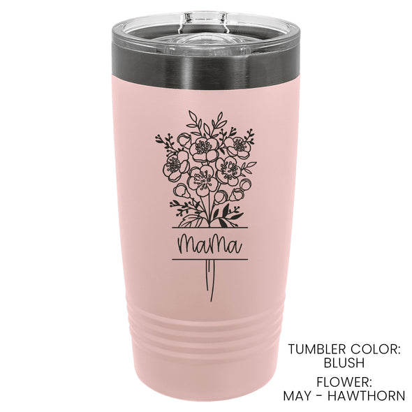 Birth Flower Tumbler