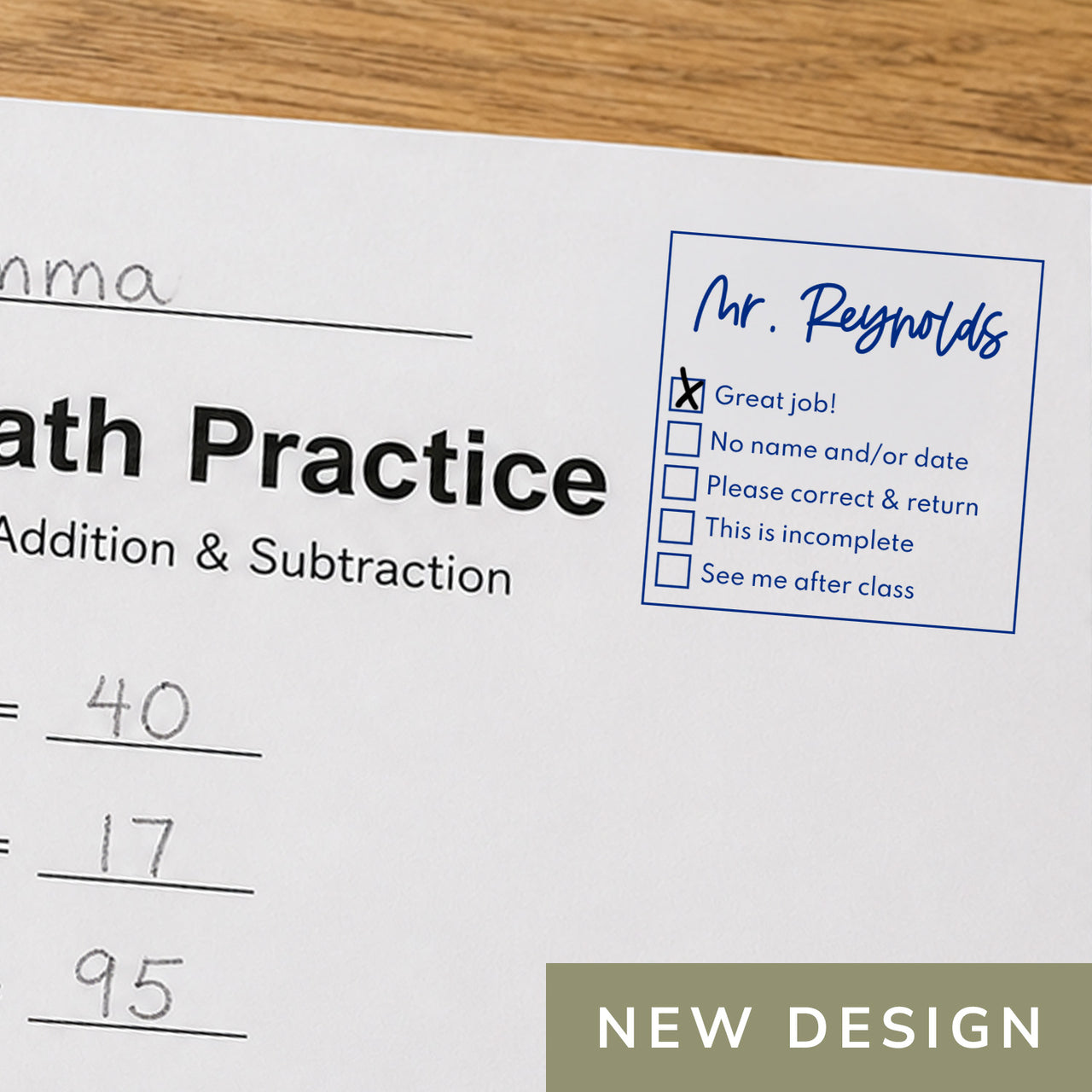 Checklist Teacher Stamp