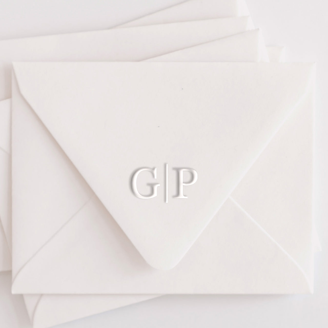 Double Initial Round Monogram Embosser