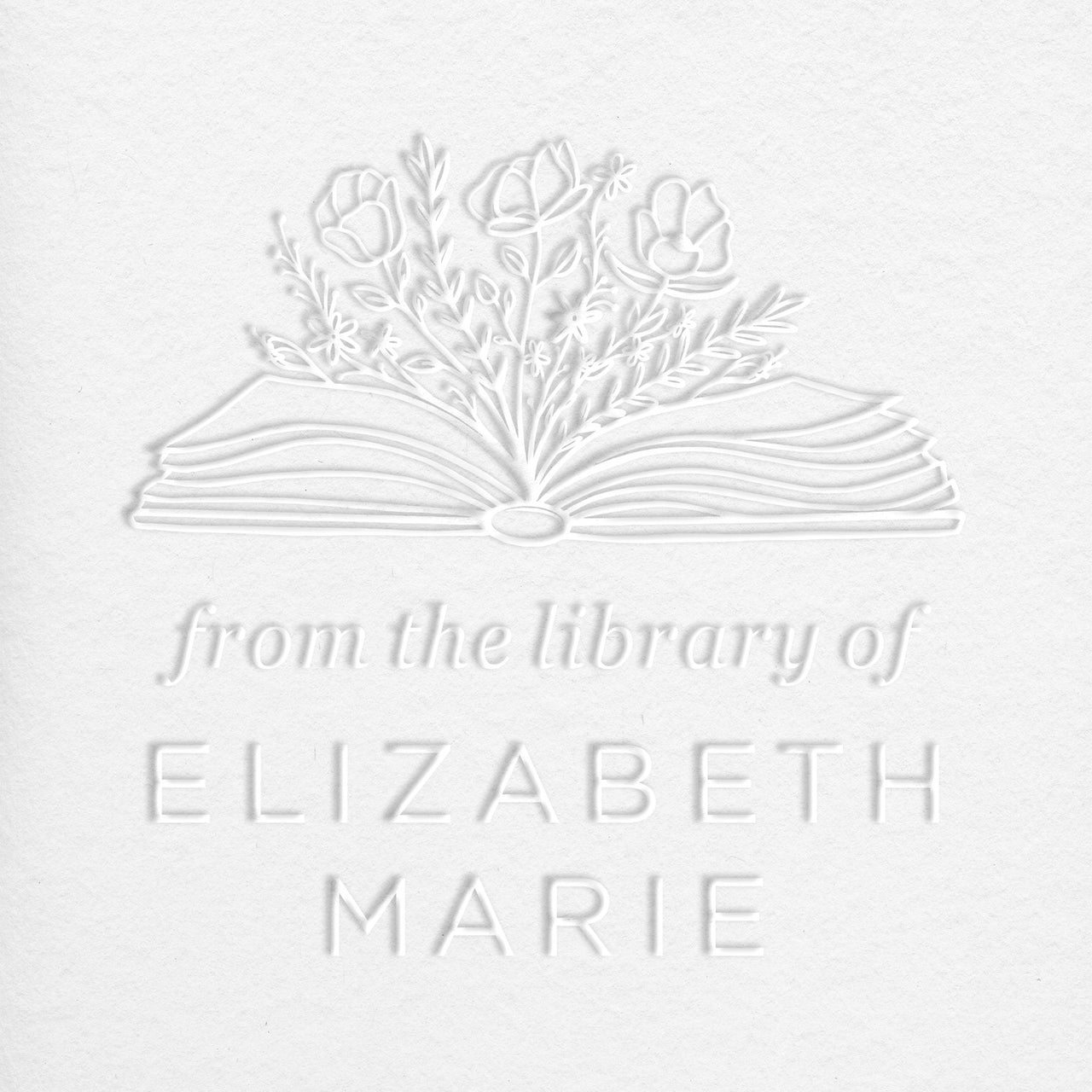 Elizabeth Square Book Embosser Insert