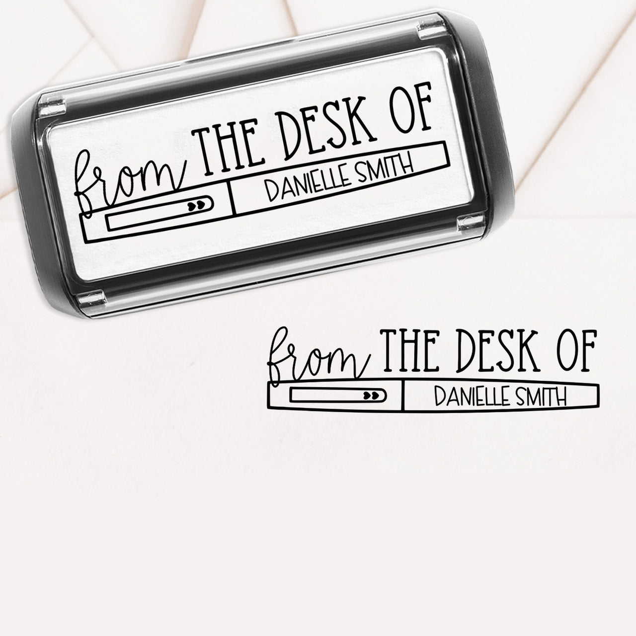 From The Desk Of Flair Pen Stamp