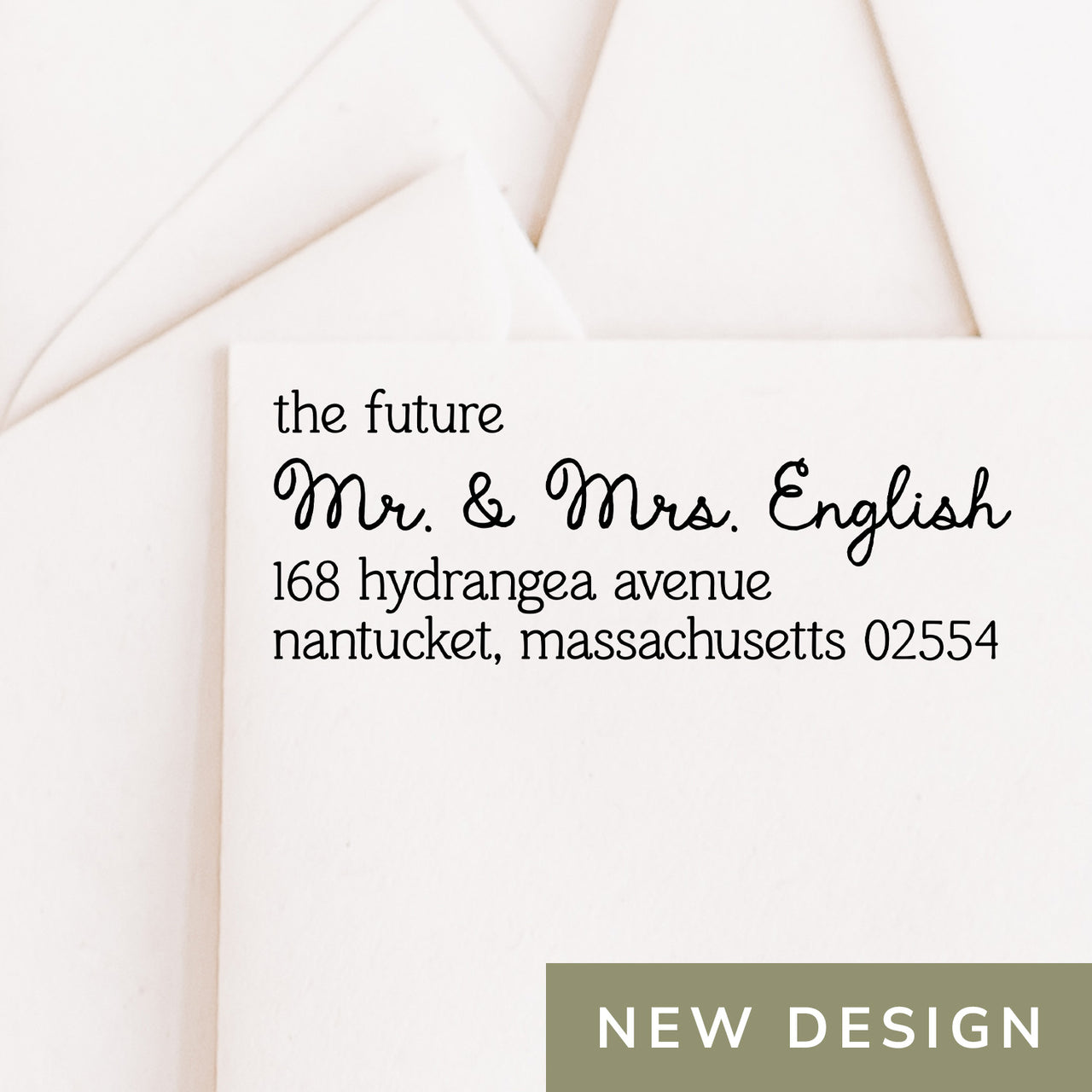 The Future Mr. & Mrs. English Address Stamp