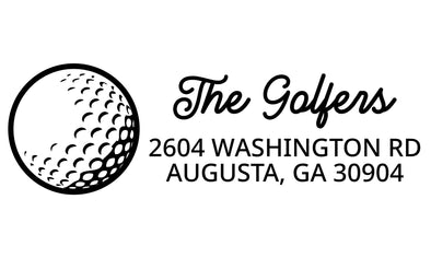 Golf Ball Address Stamp