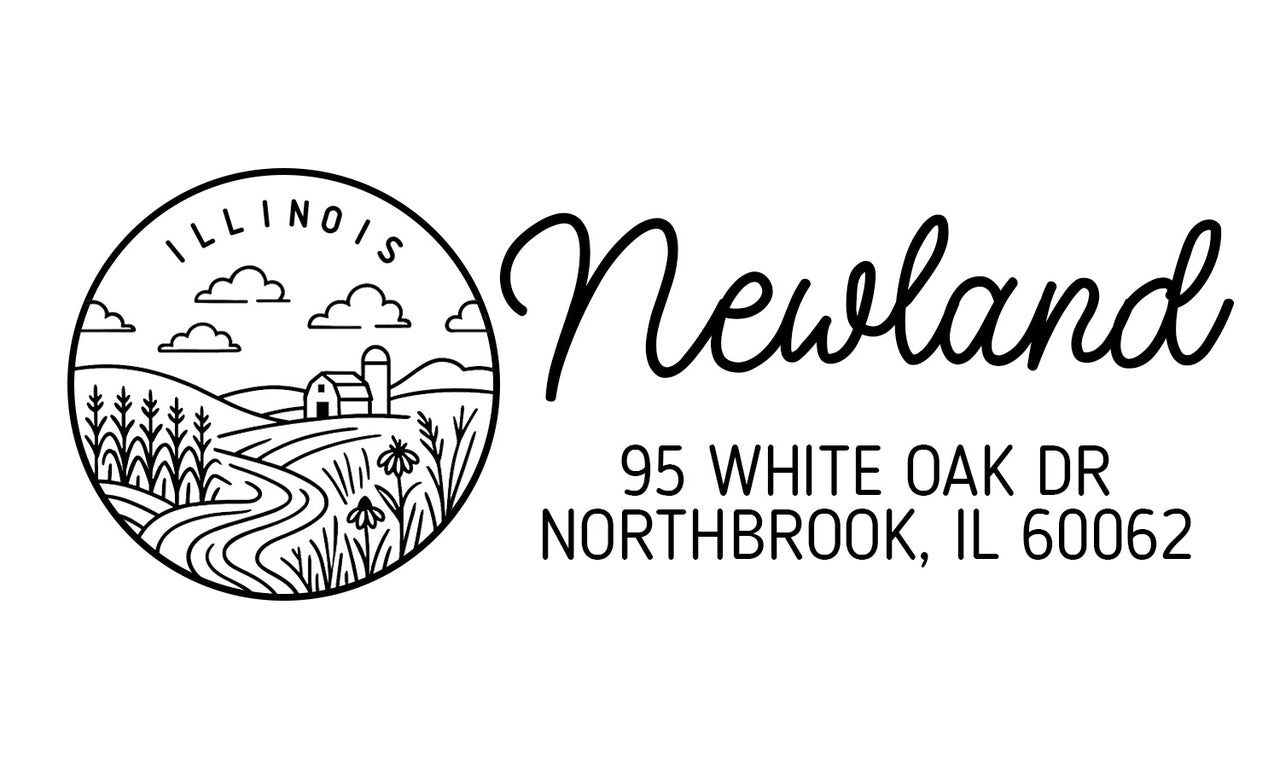 Illinois Address Stamp