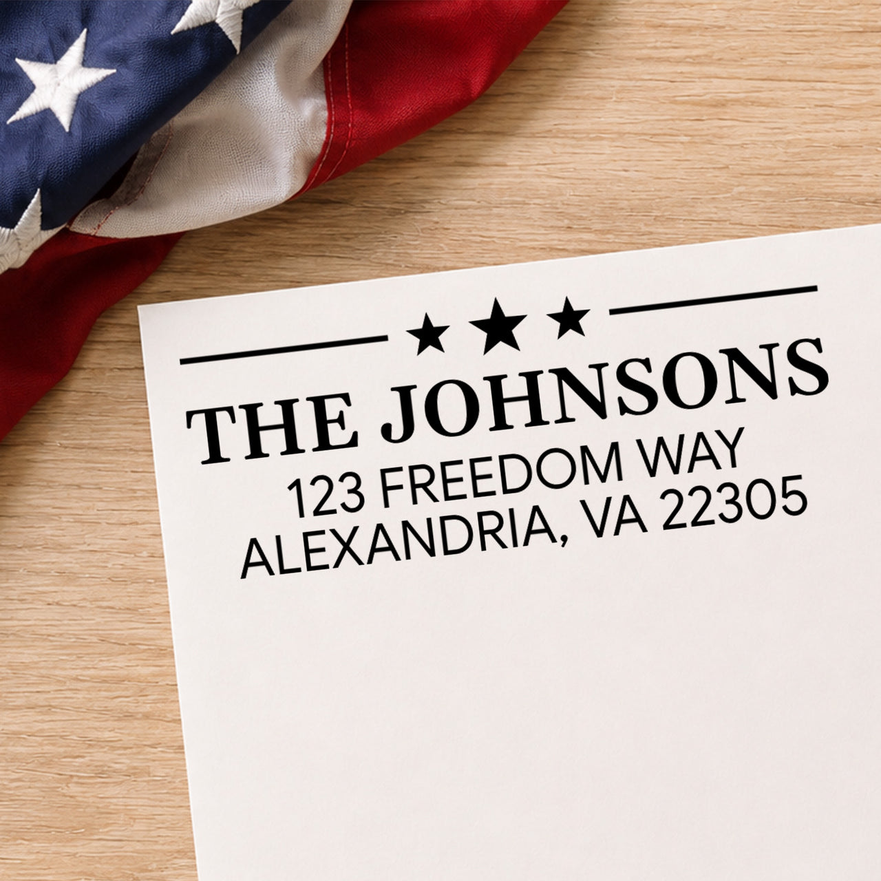 Freedom Stars Address Stamp
