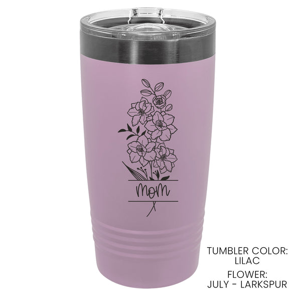 Birth Flower Tumbler