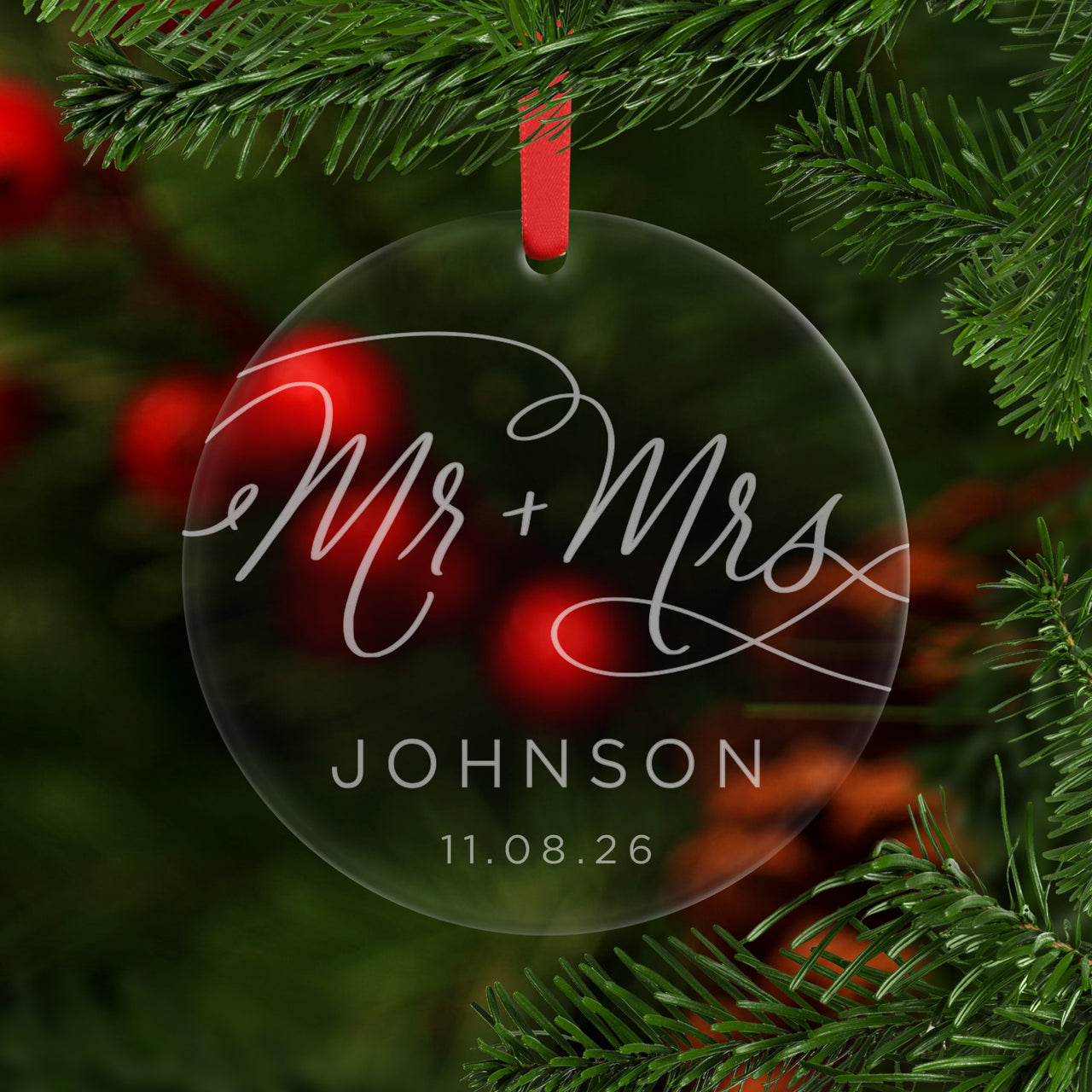 Mr + Mrs Ornament