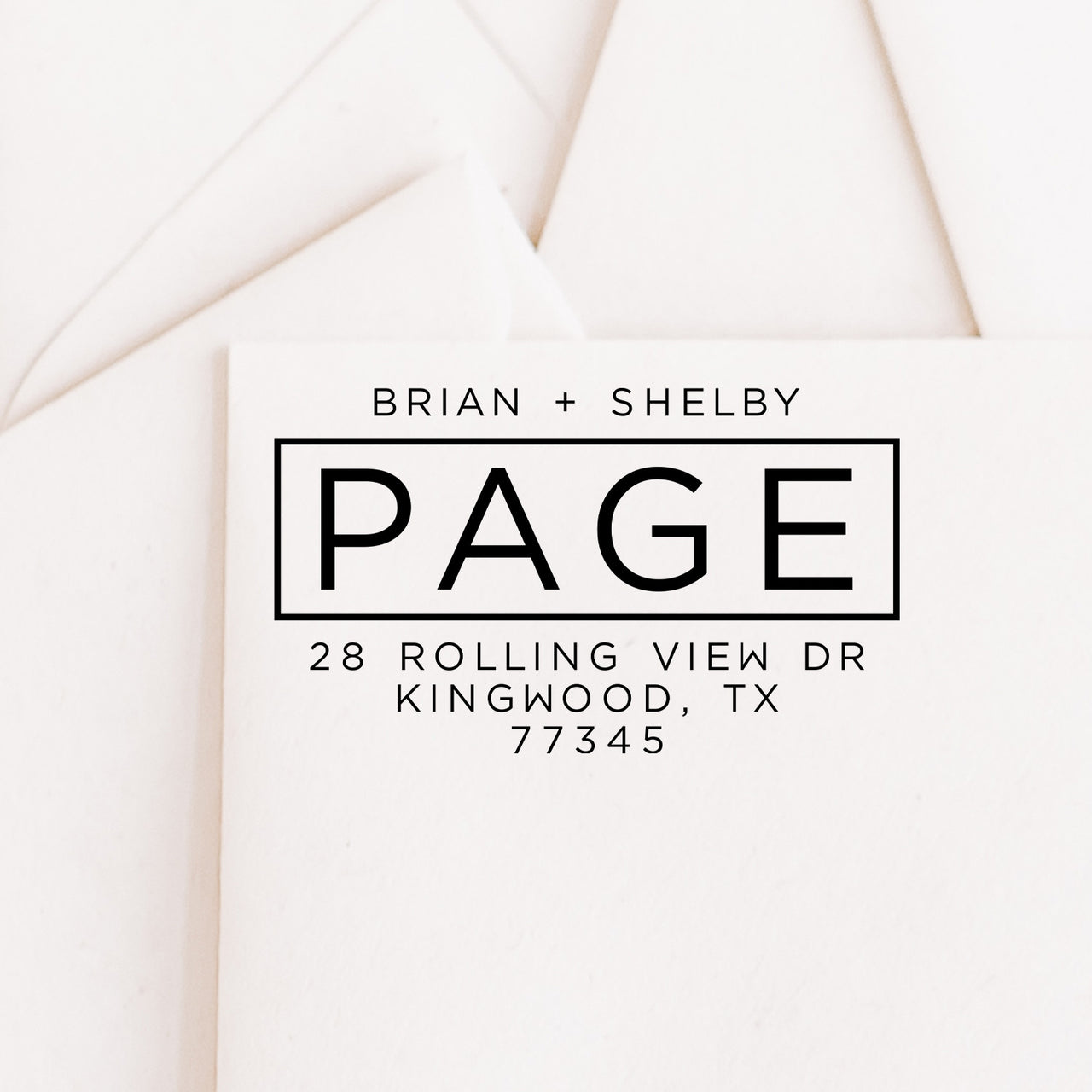 Page Address Stamp