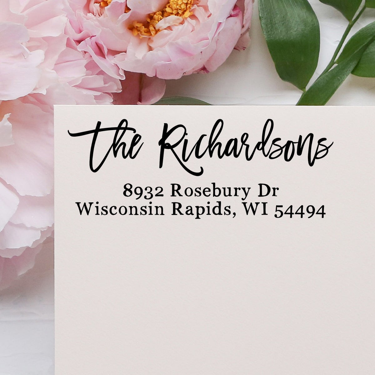 Hand Scripted Stamps Scripted Name - Custom Address Stamp - BoutiqueStamps.com