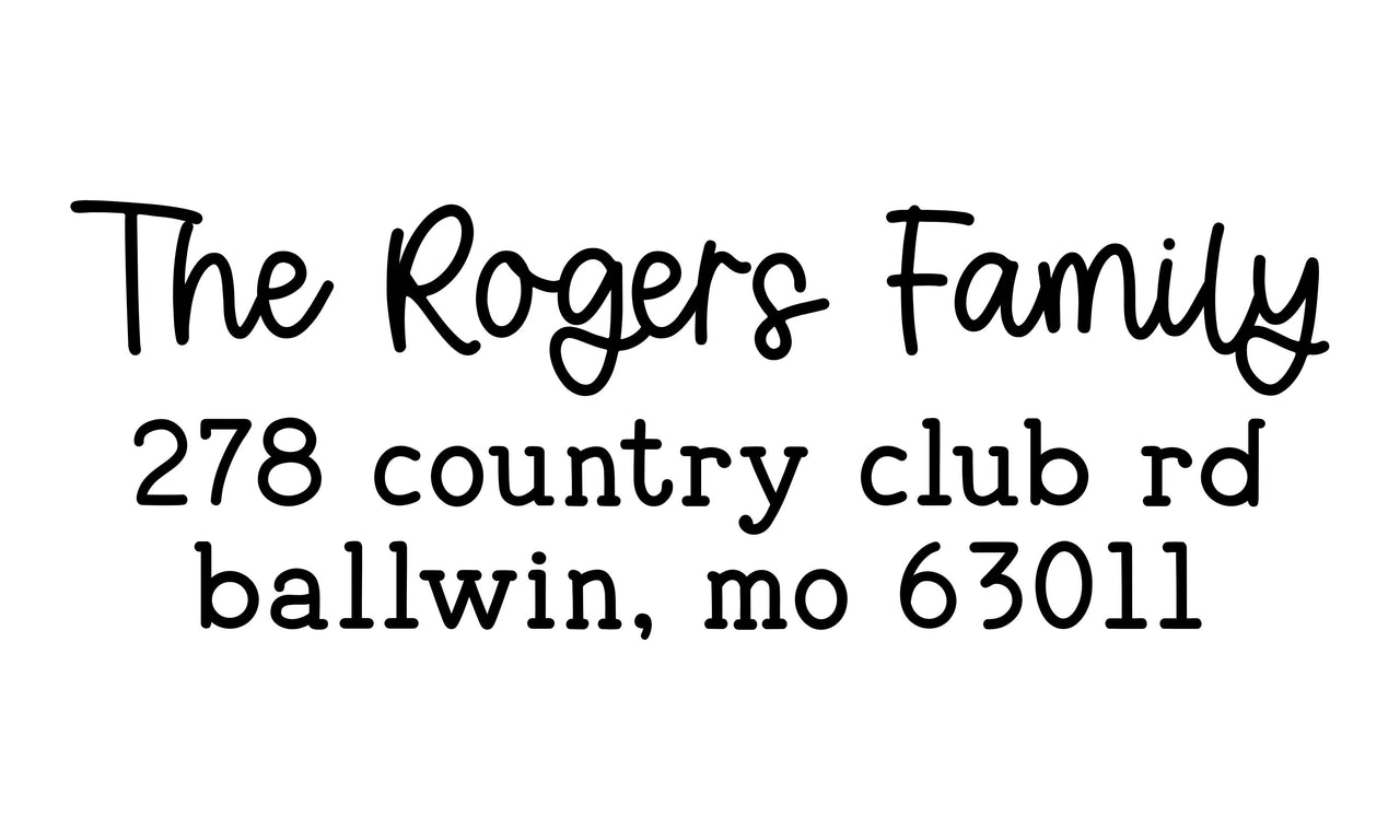 Rogers Address Stamp