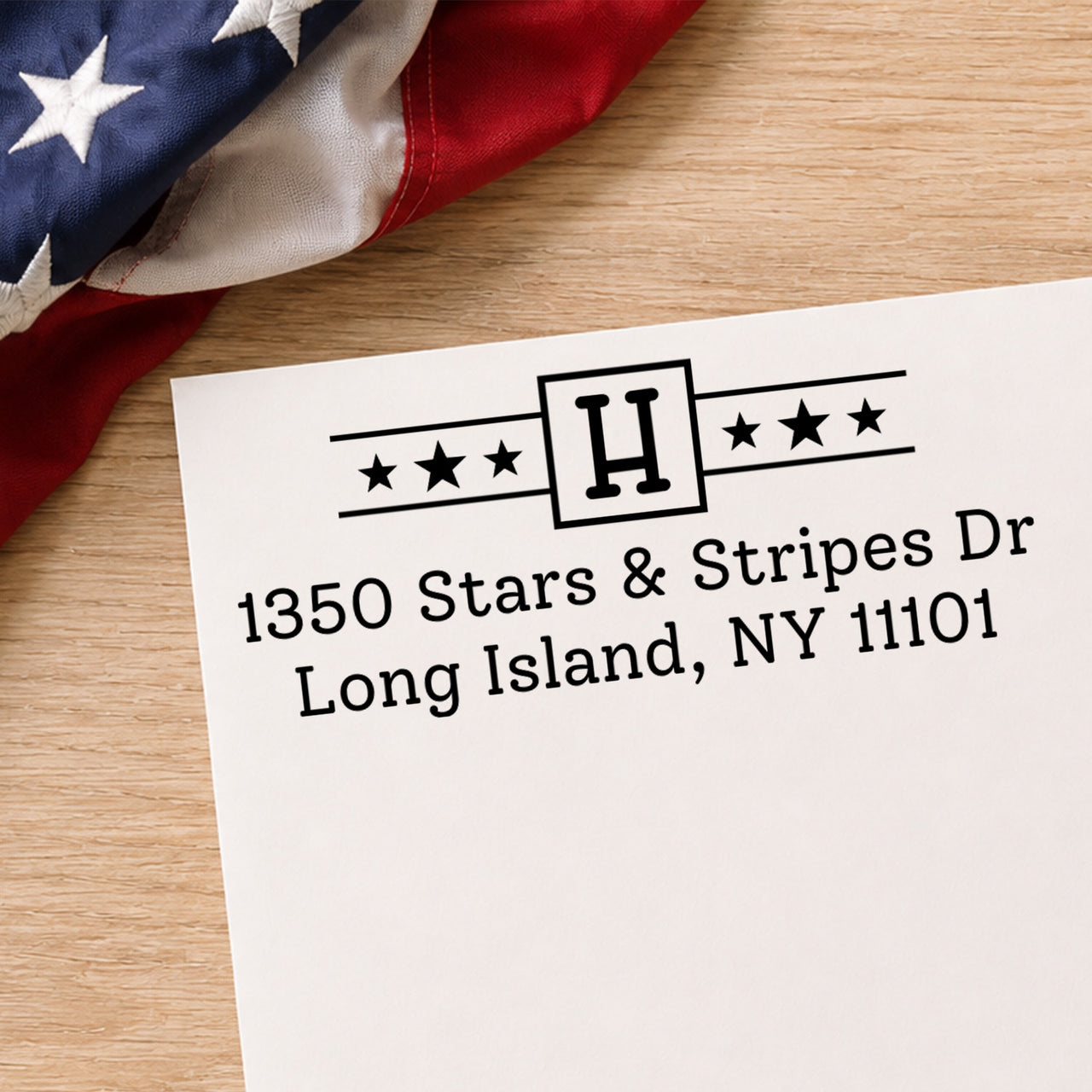 Stars & Stripes Address Stamp