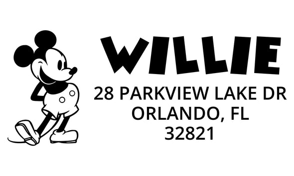 Steamboat Willie Address Stamp