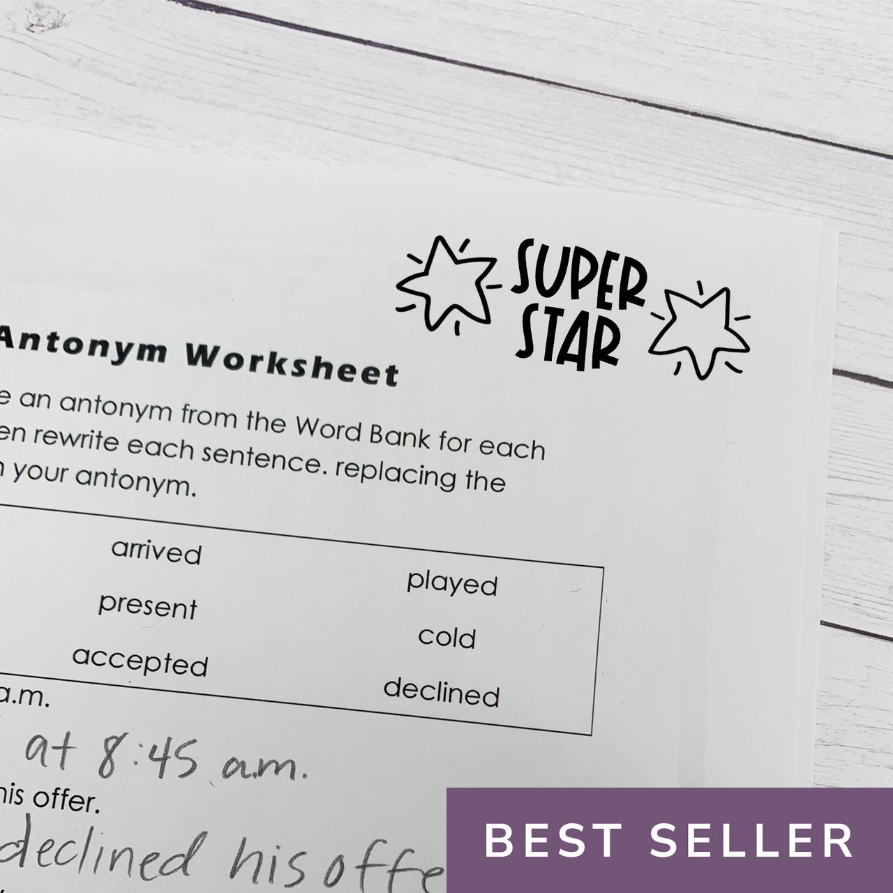 Super Star Teacher Stamp