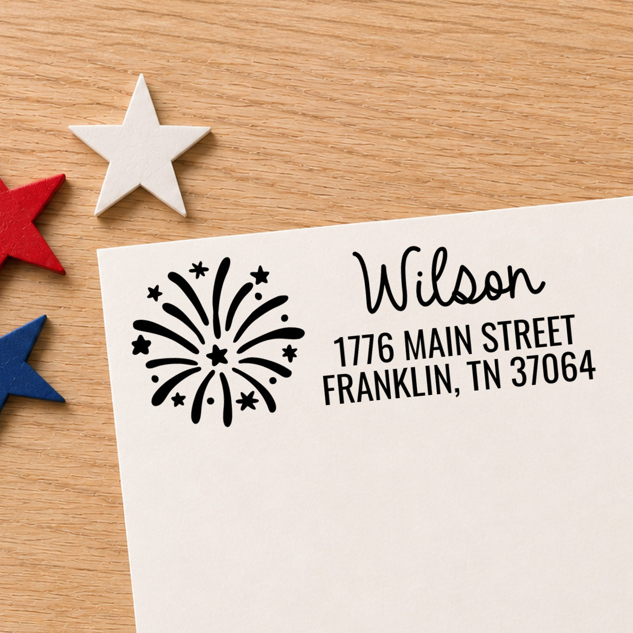 Firework Address Stamp