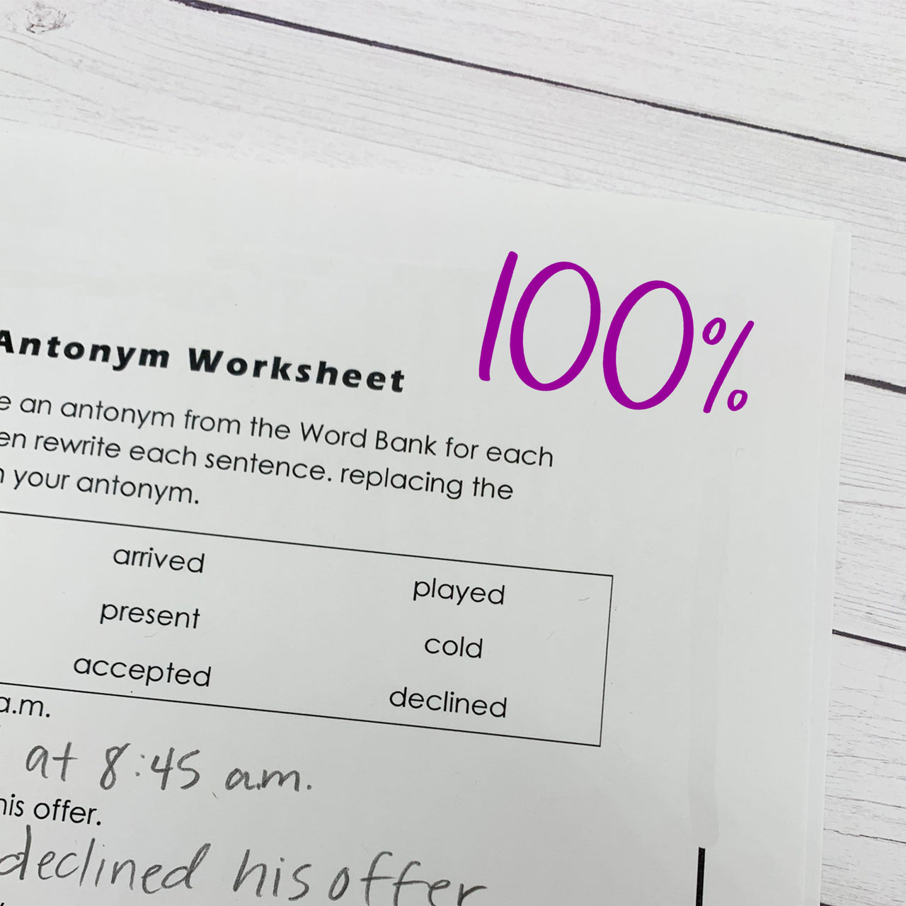 100% Teacher Stamp