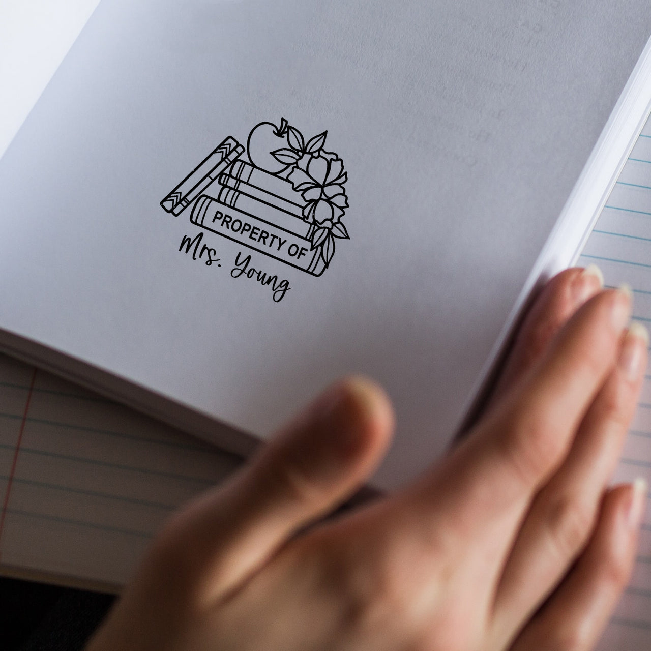 Property Of Book Stamp