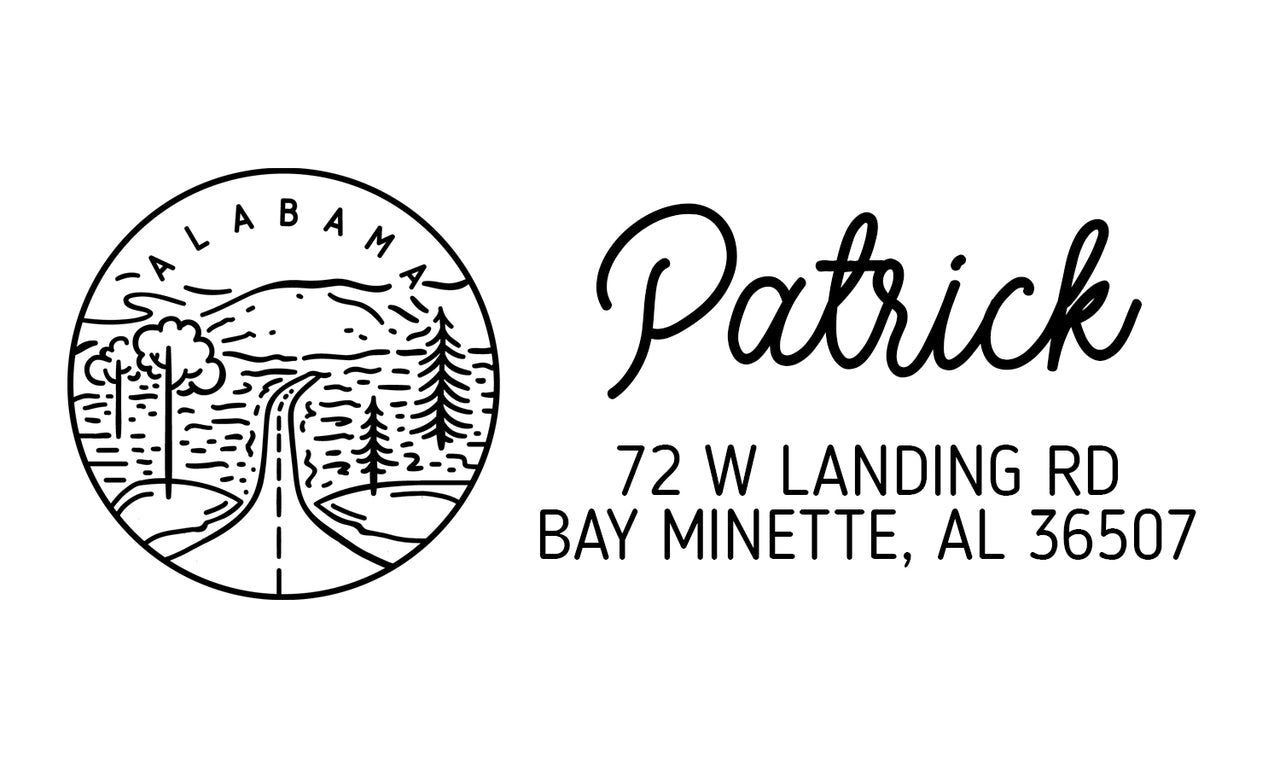Alabama Address Stamp