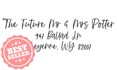 The Future Mr. & Mrs. Address Stamp