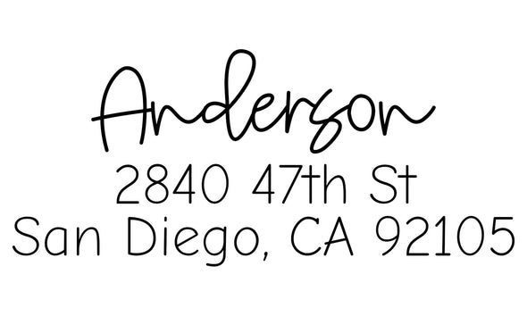 Anderson Address Stamp