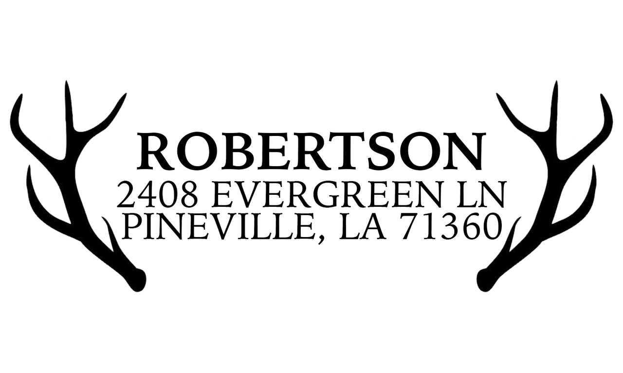 Antler Address Stamp