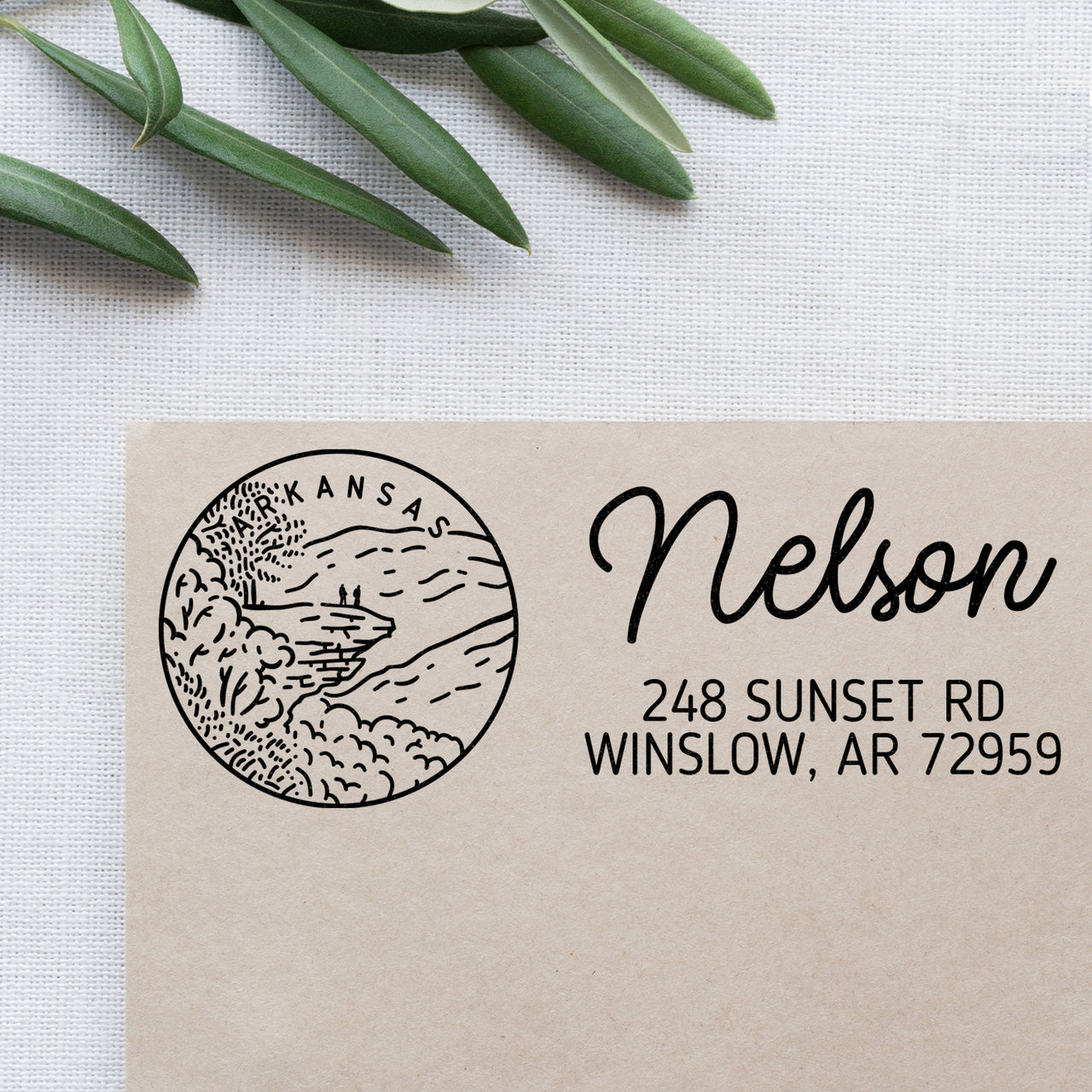 Arkansas Address Stamp