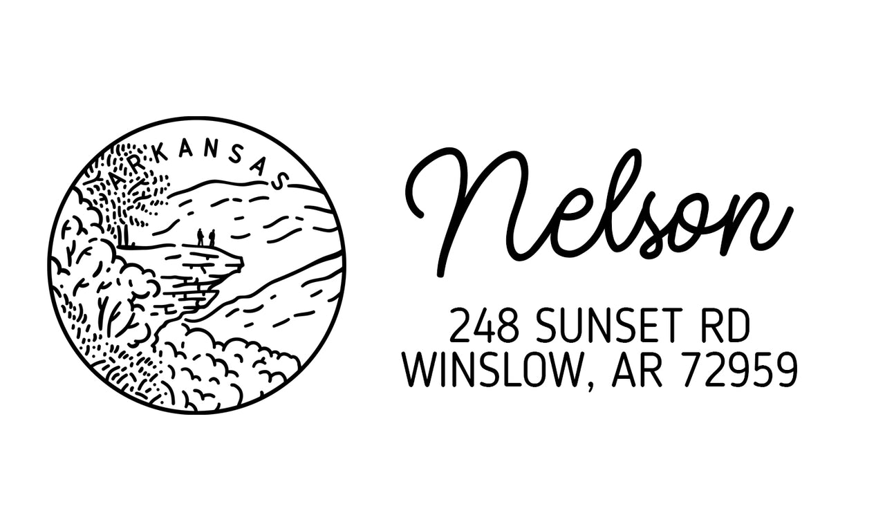 Arkansas Address Stamp