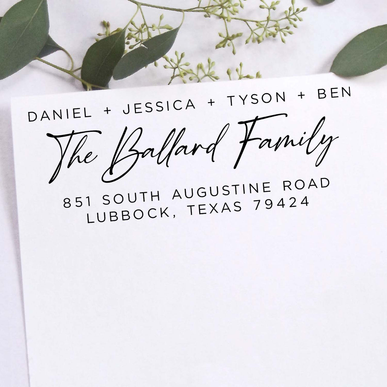 The Ballard Family Address Stamp