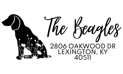 Beagle Address Stamp