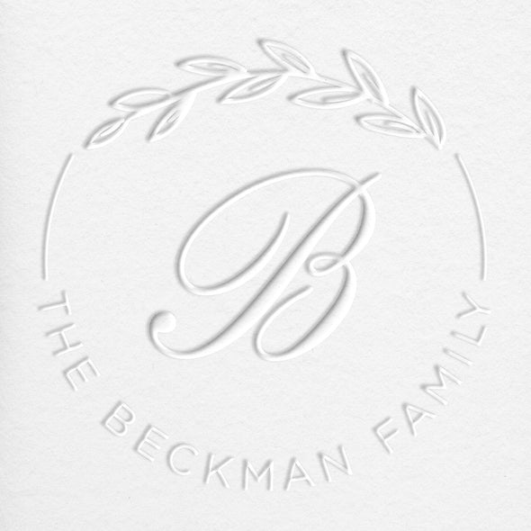Beckman Round Monogram Embosser