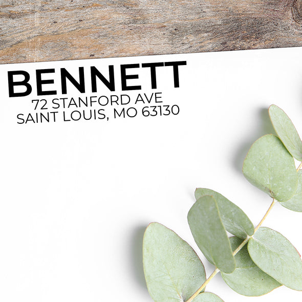Bennett Address Stamp