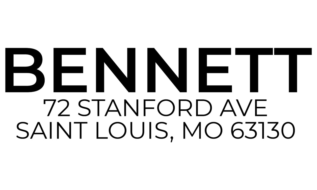 Bennett Address Stamp