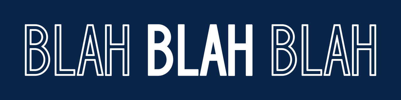 Blah Blah Blah Desk Plate