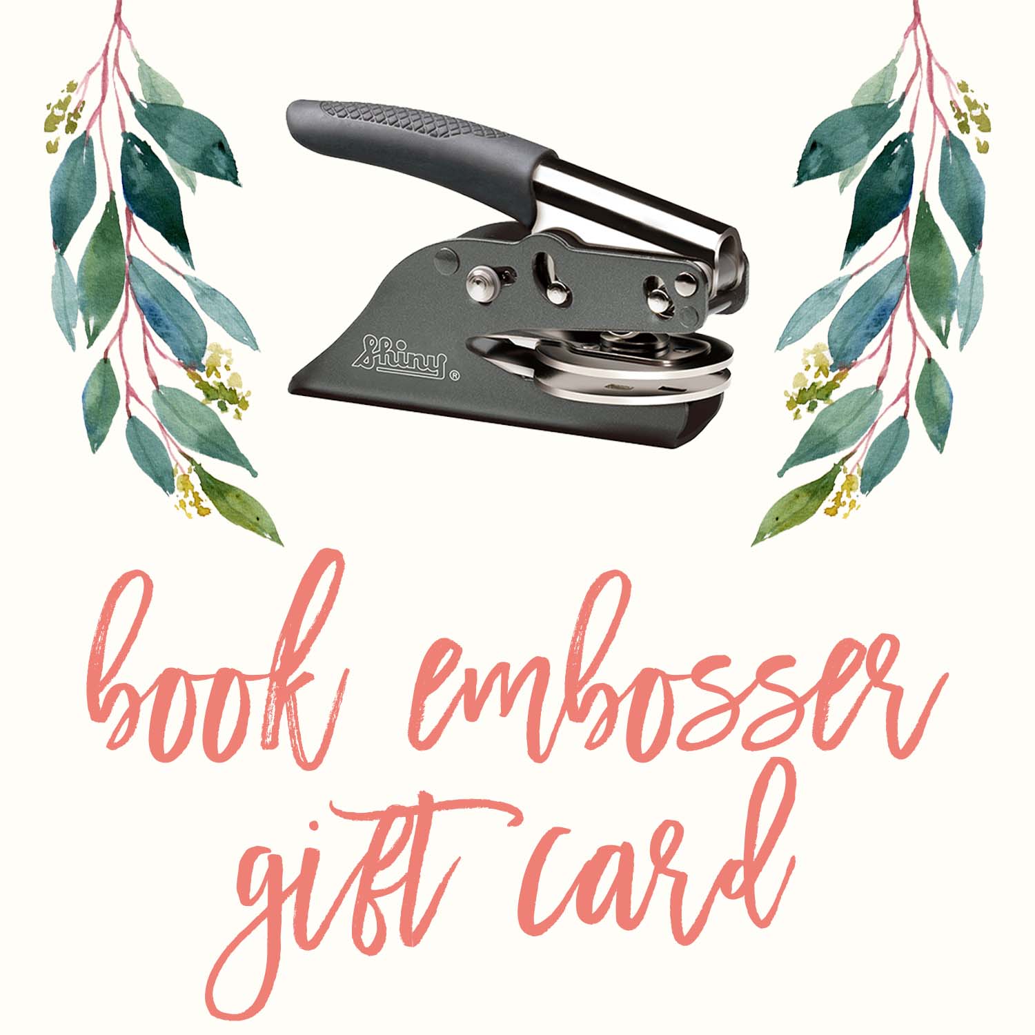Book Embosser Gift Card - Boutique Stamps & Gifts