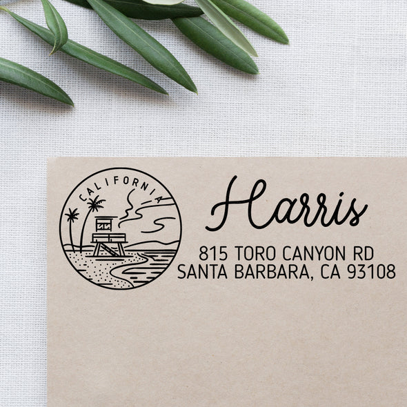 California Address Stamp