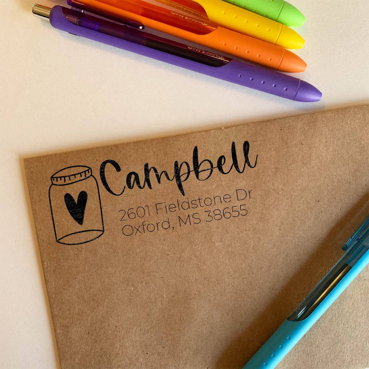 Rustic Address Stamp