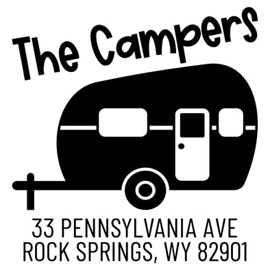 Camper Address Stamp