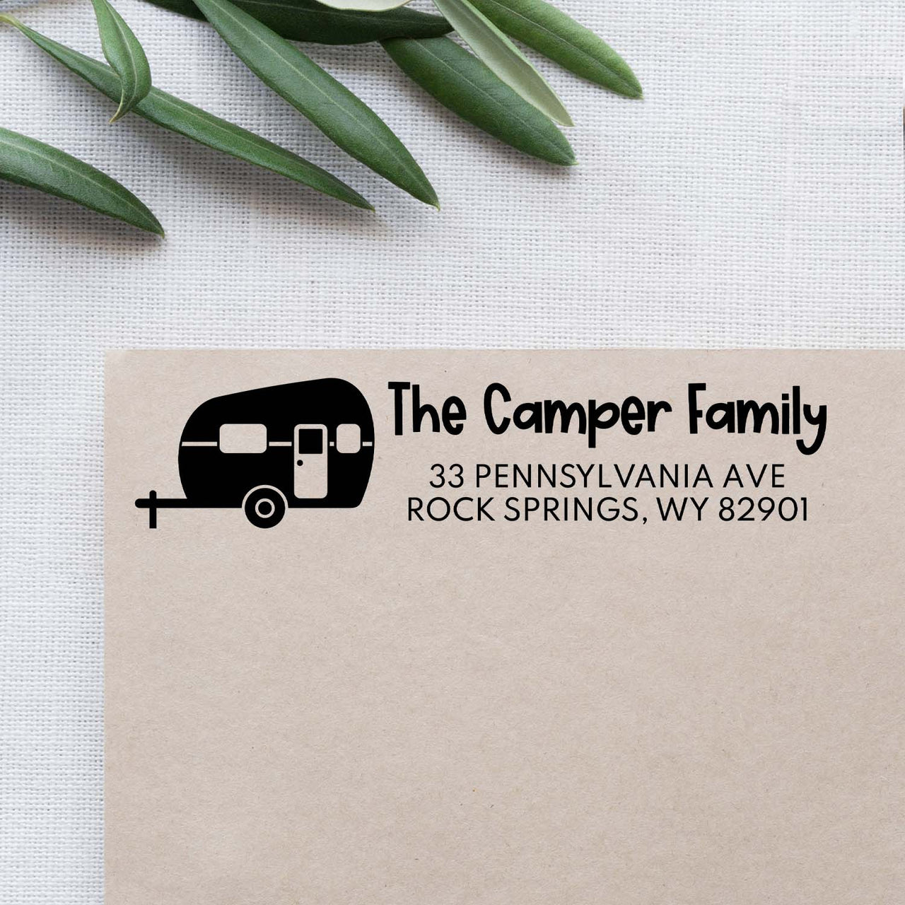 Camper Address Stamp