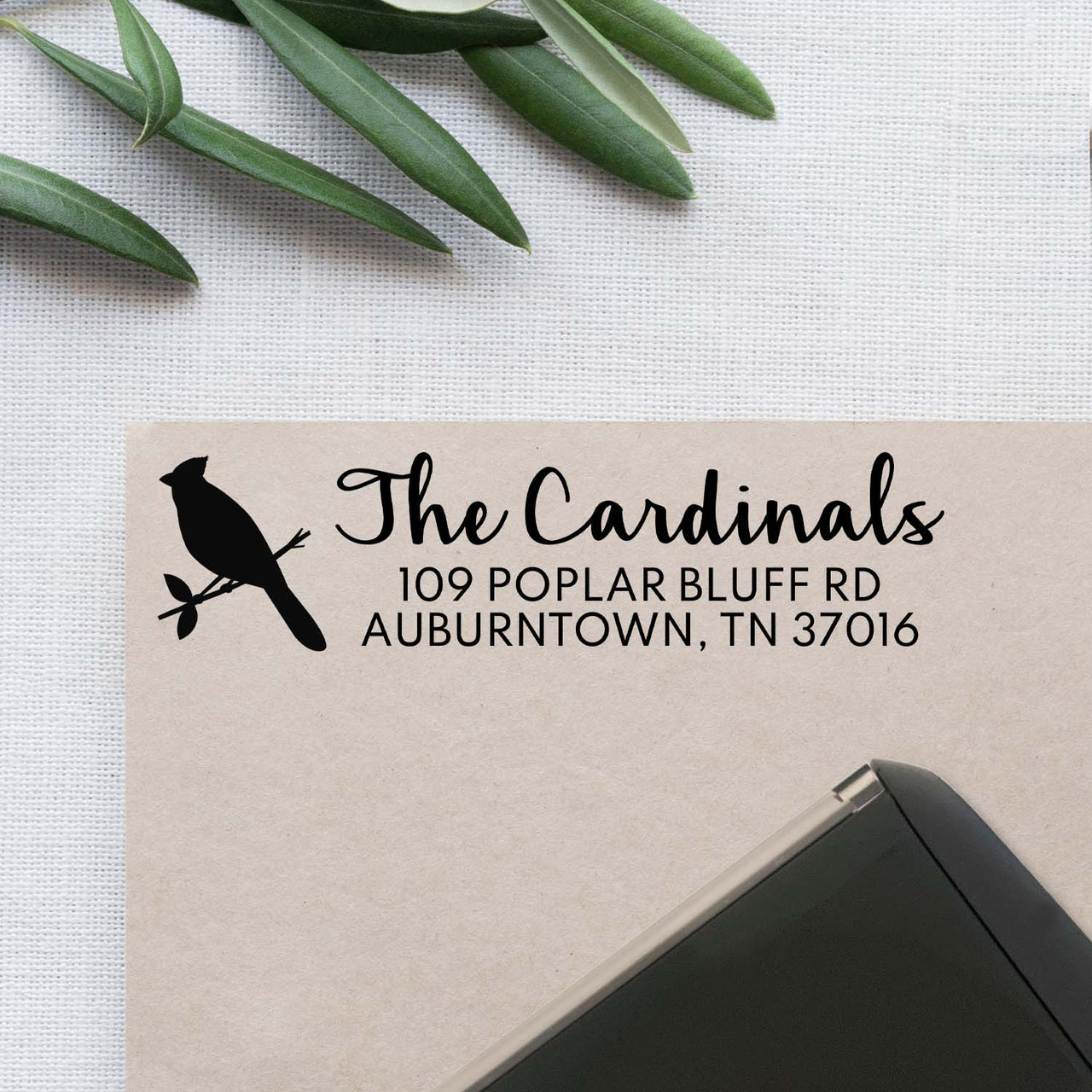 Cardinal Address Stamp