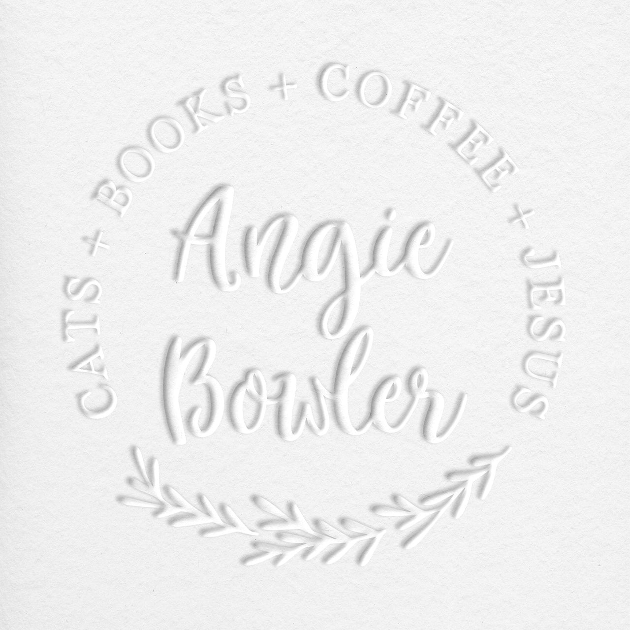 Angie Round Book Embosser