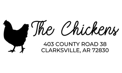 Chicken Address Stamp