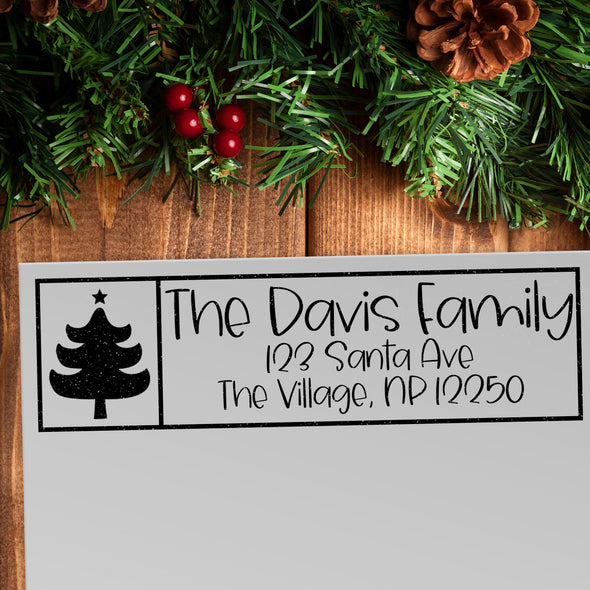 Christmas Tree Address Stamp