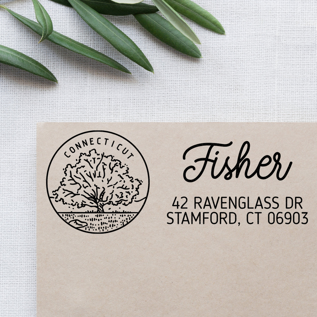 Connecticut Address Stamp